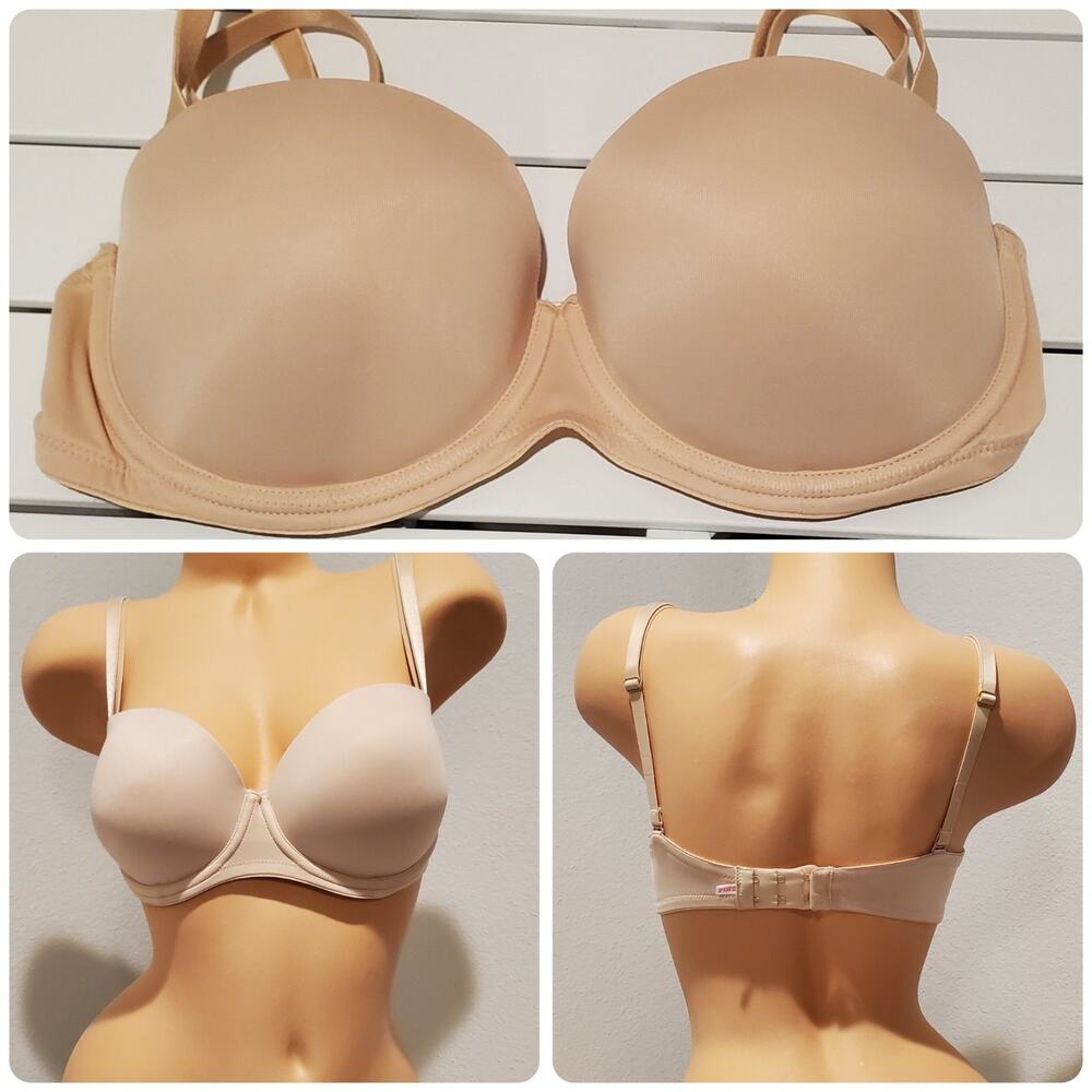 Victoria's Secret PINK Wear Everywhere Vintage Bra Multiway Beige 34D